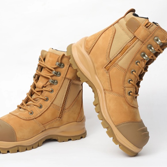 Men’s boots  for work with steel toe lightweight leather boots - Picture 10 of 14